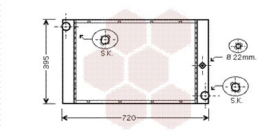 VAN WEZEL Radiators, Motora dzesēšanas sistēma 06002337